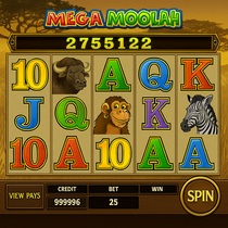 GigaSpinz - Mega Moolah Slot Game - Progressive Jackpot